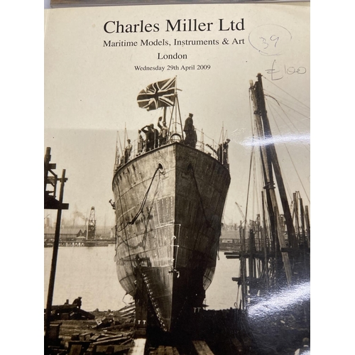 360 - SEVEN CHARLES MILLER LTD, LONDON BACK CATALOGUES ( MARITIME MODELS, INSTRUMENTS AND ART )