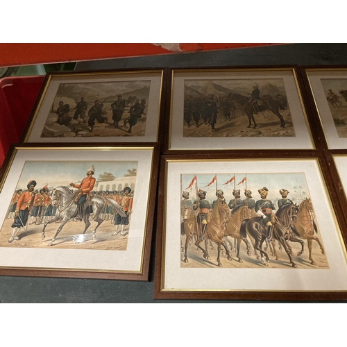 375 - A SET OF TWELVE RICHARD SIMPKIN COLONIAL MILITARY PRINTS