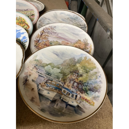 842 - A LARGE QUANTITY OF CABINET PLATES TO INCLUDE SOUVENIR PLATES, ETC