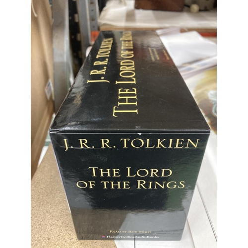 857 - A FULL SET OF 38 CASSETTE AUDIO TAPES 'THE LORD OF THE RINGS'