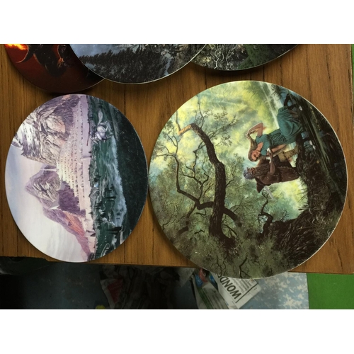 914 - SIX DANBURY MINT 'LORD OF THE RINGS' COLLECTORS PLATES