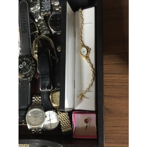 917 - A QUANTITY OF WRISTWATCHES TO INCLUDE ACCURIST, SEKONDA, CITIZEN, CASIO, ETC