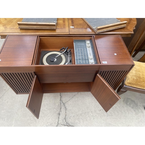 2680 - A MARCONIPHONE RADIOGRAM WITH GARRARD DECK