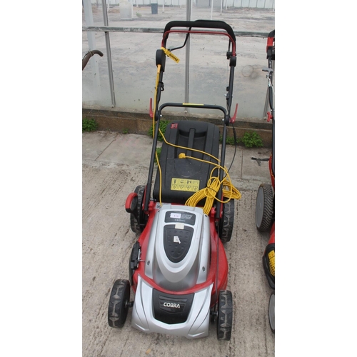 121 - NEW COBRA 1800W 460M ELECTRIC MOWER + VAT