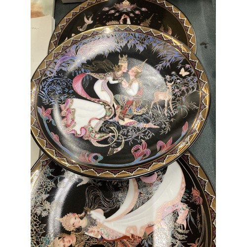 296 - TEN EASTERN EUROPEAN CABINET PLATES FEATURING FAIRYTALE SCENES