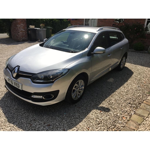 164 - RENAULT MEGANE DYNAMIQUE DCI ESTATE PF16 VKO ONE OWNER WITH SERVICE HISTORY 107000 MILES 2 KEYS SAT ... 