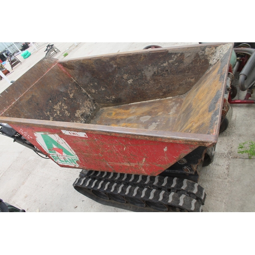 115 - HONDA/WINGET TD500 HL HI-TIP TRACKED ½ TON DUMPER.  JUST HAD NEW HYDROSTATIC DRIVE BOX, NEW ENGINE L... 