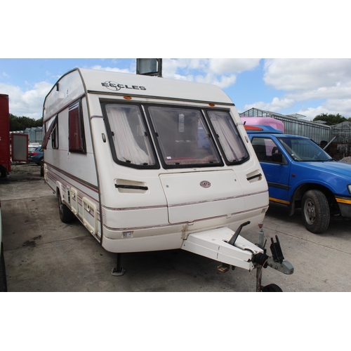 151 - ECCLES 4 BERTH CARAVAN  LARGE A WING    NO VAT