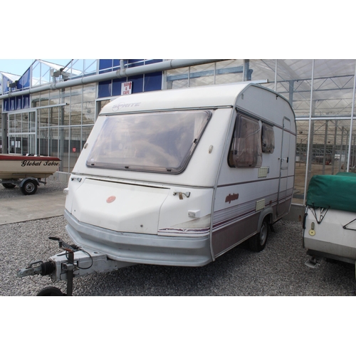 156 - SPRITE ALPINE 4 BERTH CARAVAN  LITTLE USED   NO VAT