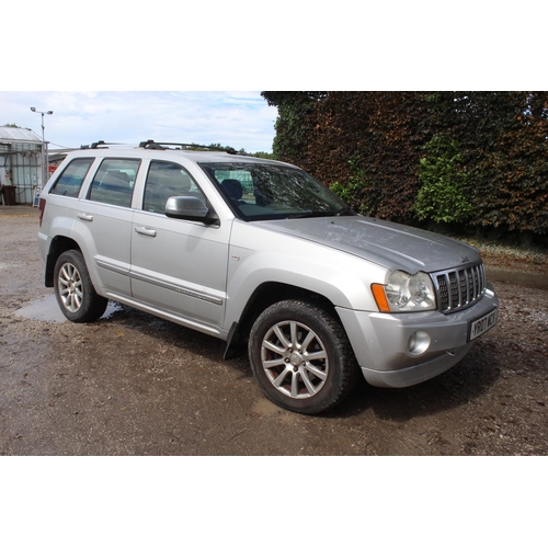 166 - JEEP GRAND CHEROKE YR07 WEV 2007 APPROX 126000 MILES MOT MARCH 2023, MERCEDES ENGINE, 2 KEYS NO VAT ... 