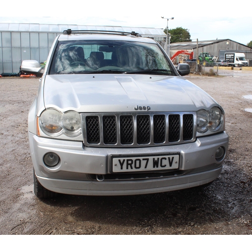 166 - JEEP GRAND CHEROKE YR07 WEV 2007 APPROX 126000 MILES MOT MARCH 2023, MERCEDES ENGINE, 2 KEYS NO VAT ... 