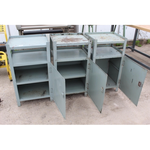 27 - 3 INDUSTRIAL CABINETS  NO  VAT