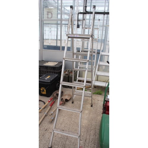 52 - TWO SETS OF THREE IN ONE COMBINATION LADDERS TO INCLUDE ABRU NO VAT