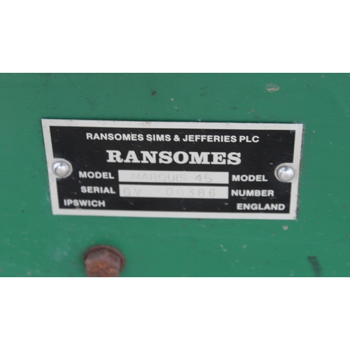 54 - RANSOMS 45 MARQUIS MOWER (GWO)  NO  VAT