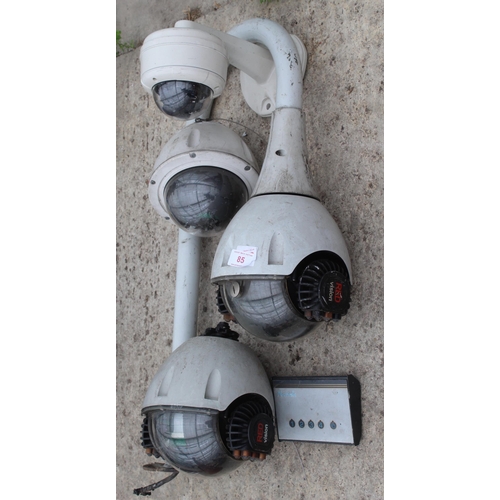 85 - 4    DOME PT2 CCTV CAMERAS  NO VAT