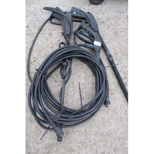 87 - 3    JET WASH LANCES AND HOSE  NO VAT