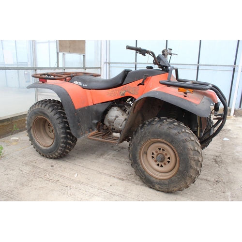 103 - BEAR CAT / ARTIC CAT 454 2X4 QUAD BIKE WITH SUZUKI ENGINE FOR SPARES OR REPAIRS NOT BEEN RUN FOR TWO... 