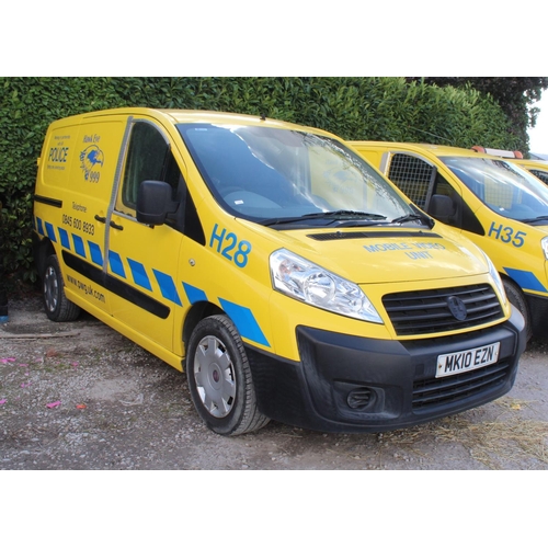 161 - FIAT SCUDO 1560CC VAN 2010 MK10 EZN MOT 08/09/22 1 OWNER SERVICE HISTORY APPROX 240000 MILES NO VAT ... 