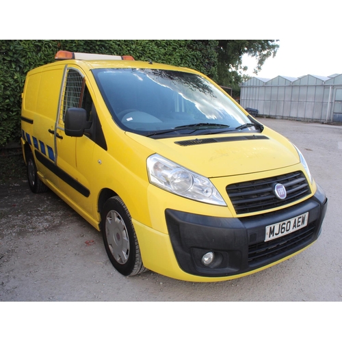 163 - FIAT SCUDO 1.6 HDI MJ60 AEW MOT 08/05/23 101000 MILES 2 KEYS 2 SEATS WITH LOG BOOK NO VAT WHILST ALL... 