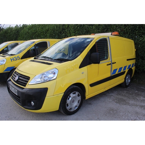 163 - FIAT SCUDO 1.6 HDI MJ60 AEW MOT 08/05/23 101000 MILES 2 KEYS 2 SEATS WITH LOG BOOK NO VAT WHILST ALL... 