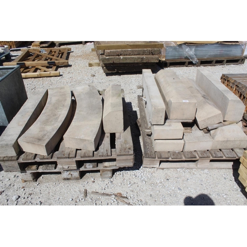 324 - 2 PALLETS OF STONE  12 PCE  +  VAT