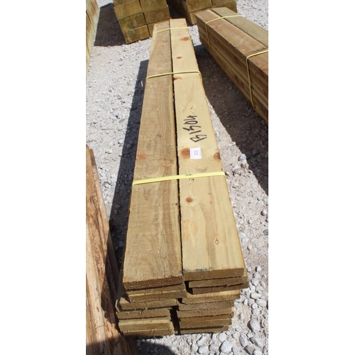 333 - 20 6FT TREATED BOARDS 4