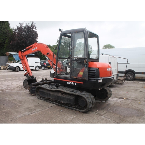 171 - A KUBOTA KX161-2 EXCAVATOR (NO VAT ) WITH TWO NEARLY NEW  BUCKETS 2002 SERIAL NUMBER K-040-1019 FULL... 