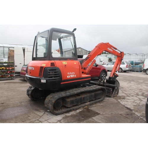 171 - A KUBOTA KX161-2 EXCAVATOR (NO VAT ) WITH TWO NEARLY NEW  BUCKETS 2002 SERIAL NUMBER K-040-1019 FULL... 