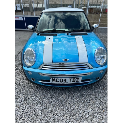 169 - MINI COOPER 3 DOOR PETROL HATCHBACK MC04 TBZ FIRST REG 17/08/04 2 KEYS MOT JULY  NO VAT