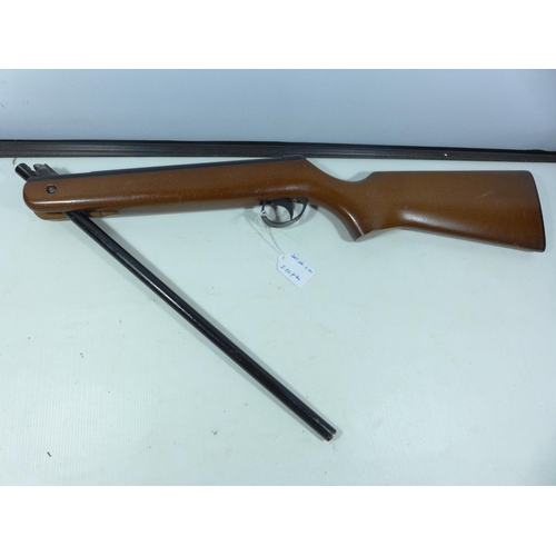 404 - A B.S.A. METEOR .22 CALIBRE AIR RIFLE, 47CM BARREL, SERIAL NUMBER TH27453 WORKING WHEN CATALOGUED