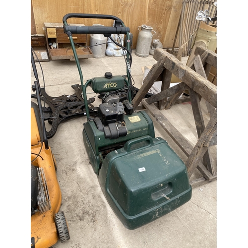 1499 - AN ATCO BALMORAL 14SE PETROL LAWNMOWER COMPLETE WITH GRASS BOX