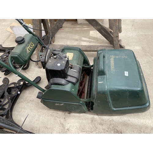 1499 - AN ATCO BALMORAL 14SE PETROL LAWNMOWER COMPLETE WITH GRASS BOX