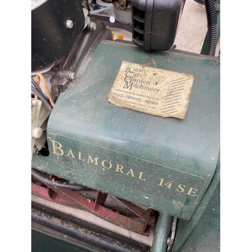 1499 - AN ATCO BALMORAL 14SE PETROL LAWNMOWER COMPLETE WITH GRASS BOX