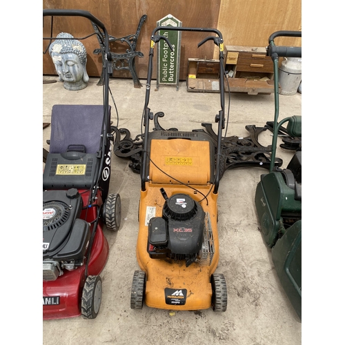 1500 - A MCCULLOCH VC35 PETROL LAWN MOWER COMPLETE WITH GRASS BOX