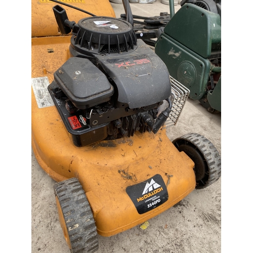 1500 - A MCCULLOCH VC35 PETROL LAWN MOWER COMPLETE WITH GRASS BOX