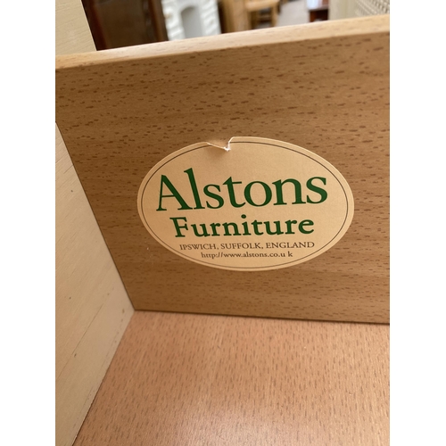 2642 - AN 'ALSTONS FURNITURE' WARDROBE AND TWO CHEST OF DRAWERS