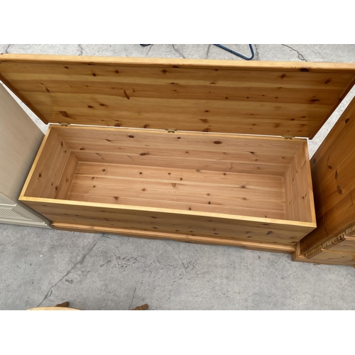 2643 - A MODERN PINE BLANKET CHEST, 52