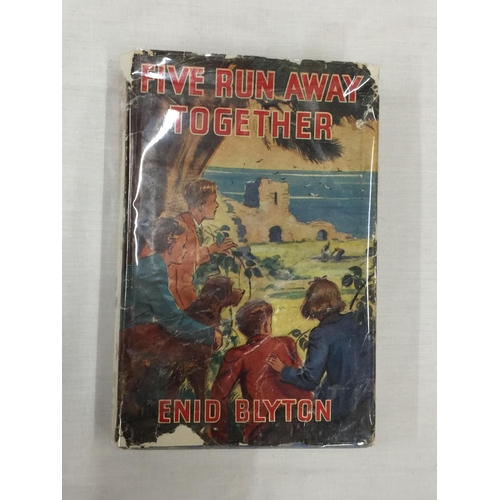 36 - TWO FIRST EDITION HARDBACKS BY ENID BLYTON, FIVE RUN AWAY TOGETHER PUBLISHED 1944 AND FIFTH FORMER O... 