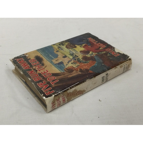 36 - TWO FIRST EDITION HARDBACKS BY ENID BLYTON, FIVE RUN AWAY TOGETHER PUBLISHED 1944 AND FIFTH FORMER O... 