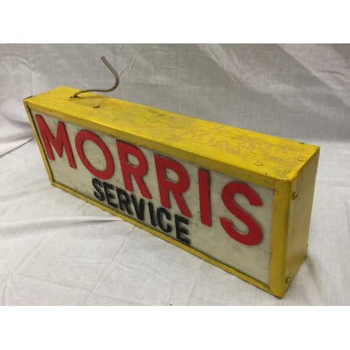 54 - A MORRIS SERVICE ILLUMINATED SIGN W: 58CM