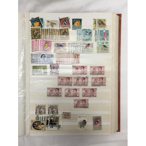 250 - A COLLECTION OF COMMONWEALTH STAMPS IN AN ALBUM