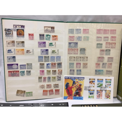 251 - A LARGE COLLECTION OF VARIOUS STAMP ALBUMS, FOLDERS AND SHEETS