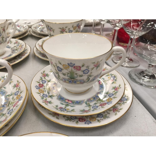 145 - SIX ROYAL WORCESTER CHINA CUP, SAUCER AND PLATE TRIOS