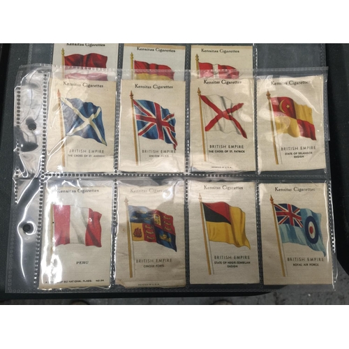 128 - A QUANTITY OF KENSITAS CIGARETTE SILK FLAGS - 30 IN TOTAL