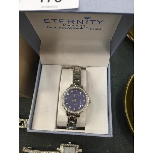 173 - A QUANTITY OF WRISTWATCHES, MOSTLY BOXED, TO INCLUDE LIMIT, HENLEY, ADRIENNE VITTADINI, BELLFIELD, E... 