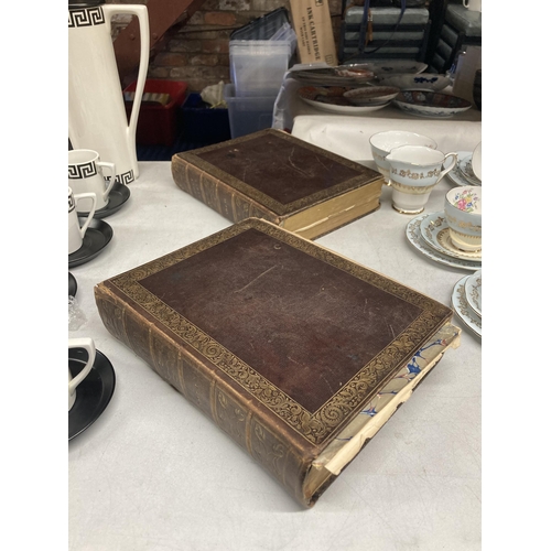 370 - TWO LARGE VICTORIAN BIBLES