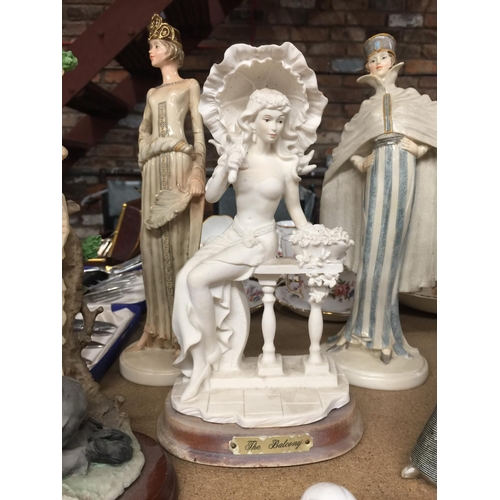 389 - A QUANTITY OF FIGURINES TO INCLUDE ART DECO STYLE