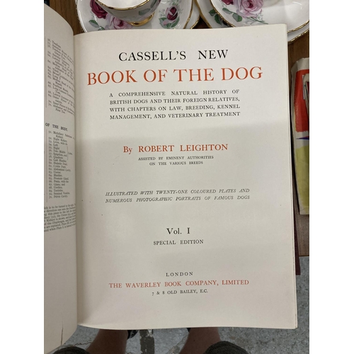 806 - A SET OF FOUR VINTAGE VOLUMES OF CASSELL' BOOK OF THE DOG'