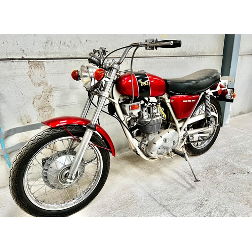 1303 - A 1972  BSA 250 GOLDSTAR GREY FRAME
DATE OF FIRST REGISTRATION 10/07/1972
TAXATION CLASS HISTORIC VE... 