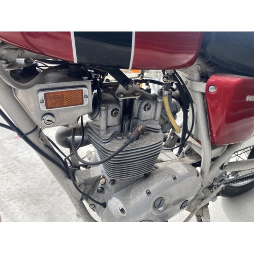 1303 - A 1972  BSA 250 GOLDSTAR GREY FRAME
DATE OF FIRST REGISTRATION 10/07/1972
TAXATION CLASS HISTORIC VE... 